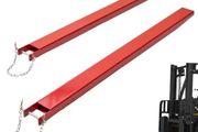Extensions, 82" Length 4.5" Width, Heavy Duty Carbon Steel Fork Extensions for Forklifts, 1 Pair Forklift Extensions with Pins