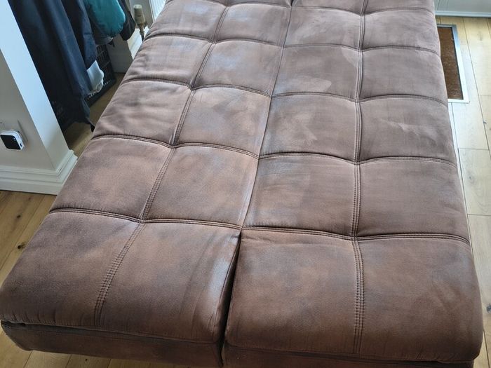 Brown clic-clac sofa bed