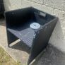 Rattan garden furniture 4 chairs and glass top table Image 4