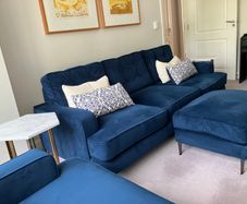 Content by Conran Navy Velvet Sofa Suite
