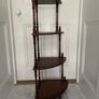 Antique Mahogany & Leather Whatnot Image 4