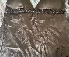 lipsy halterneck top dressy brown new size 10