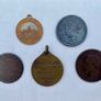 Collection of 5 antique coins / medals -  1800-1907 Image 2
