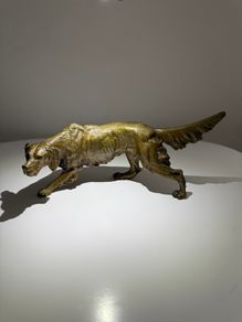 Franz Xaver Bergman - Vienna bronze model of an Irish Red Setter / sporting gun dog, model 3260.