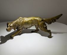 Franz Xaver Bergman - Vienna bronze model of an Irish Red Setter / sporting gun dog, model 3260.