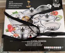 Chromstahl 16-piece stainless steel cookware set