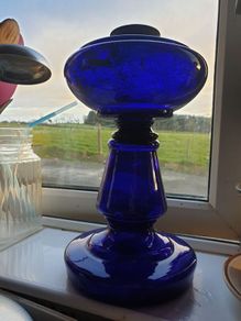Blue Oil Lamp