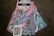 BNWT Disney Fairies 3 pairs of ladies socks size UK4-8 EUR37-42 Postage included