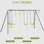5 IN 1 Kids Garden Swing Set for Backyard, Outdoor Play Equipment, w/ Adjustable Swing Seat (FREE SHIPPING) Image 4