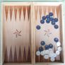 Vintage Folding Wooden Travel Chess Set With Hand Carved Pieces 13" x 13" Image 9