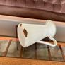 Vintage Shabby Chic Antique White Enamel Jug Vase Image 10