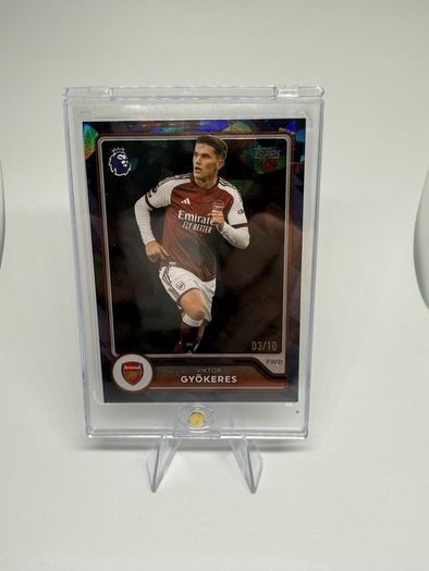 Viktor Gyokeres Black Rainbow 03/10 Arsenal flagship Topps Premier League 2026/27