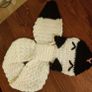 Novelty Cat key- hole Crochet Scarf. Image 2