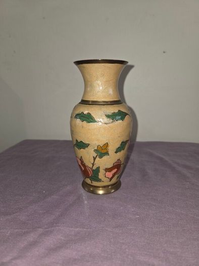 Cloisonne Brass Vase