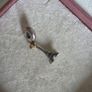 Pandora charm Eiffel Tower with gold heart very good condition hallmarked Image 7