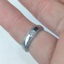 Gypsy Cut Diamond Sterling Silver Ring Image 2