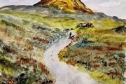 mount errigal co Donegal watercolour