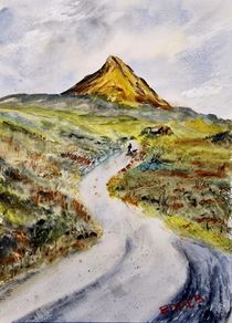 mount errigal co Donegal watercolour