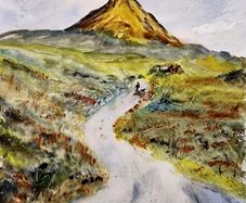 mount errigal co Donegal watercolour