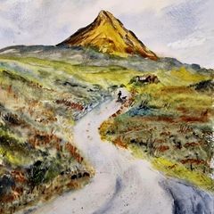 mount errigal co Donegal watercolour