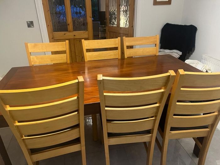Sturdy Table & Classic Chairs