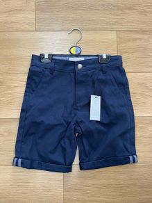 Boys Chino style navy Shorts age 7-8 BRAND NEW
