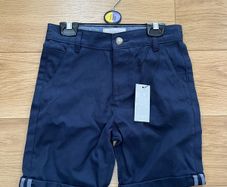 Boys Chino style navy Shorts age 7-8 BRAND NEW