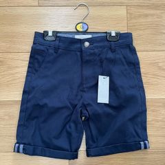 Boys Chino style navy Shorts age 7-8 BRAND NEW