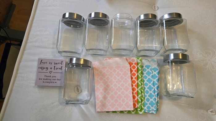 Jar and Candy bag and Tongs