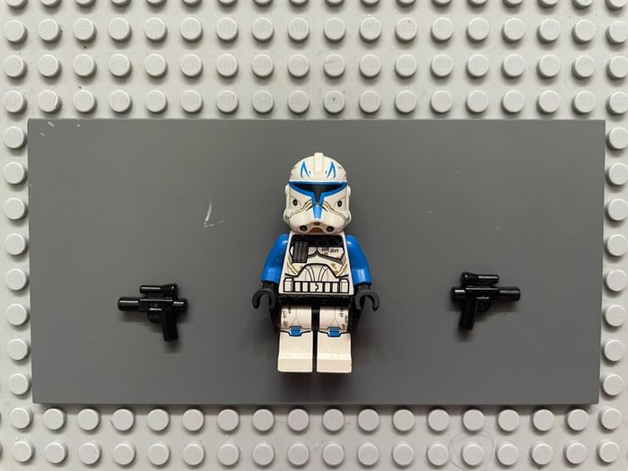 lego Star Wars sw0450 Clone Trooper Captain Rex, 501st Legion (Phase 2) -minifigure, Black Cloth Kama, Large Eyes