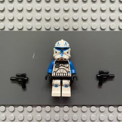lego Star Wars sw0450 Clone Trooper Captain Rex, 501st Legion (Phase 2) -minifigure, Black Cloth Kama, Large Eyes