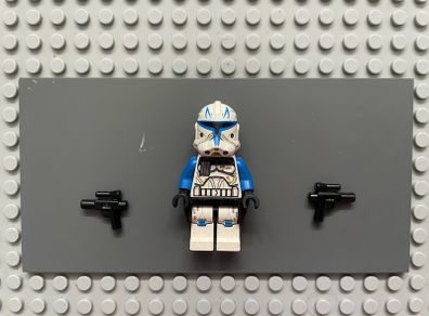lego Star Wars sw0450 Clone Trooper Captain Rex, 501st Legion (Phase 2) -minifigure, Black Cloth Kama, Large Eyes