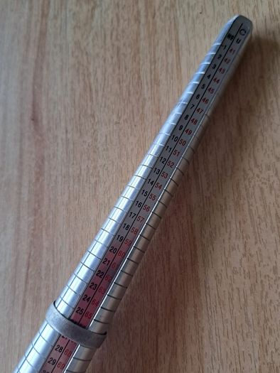 Silver buckle band ring size Y