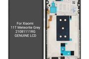 Xiaomi 11T - LCD Display + Touch Screen + Frame (Meteorite Gray) - 560004K11R00  Genuine Service Pack