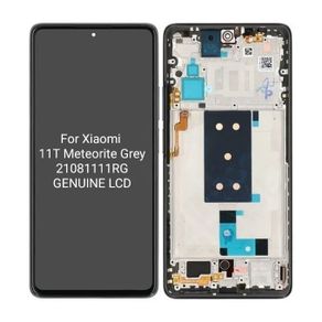 Xiaomi 11T - LCD Display + Touch Screen + Frame (Meteorite Gray) - 560004K11R00  Genuine Service Pack