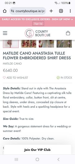 Matilde Cano Anatasia Dress