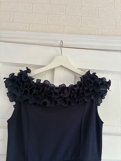 ladies dress , navy , long , worn once to a wedding