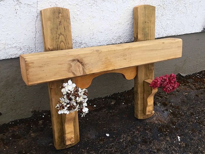 Rustic Oak Beam floating shelf / display