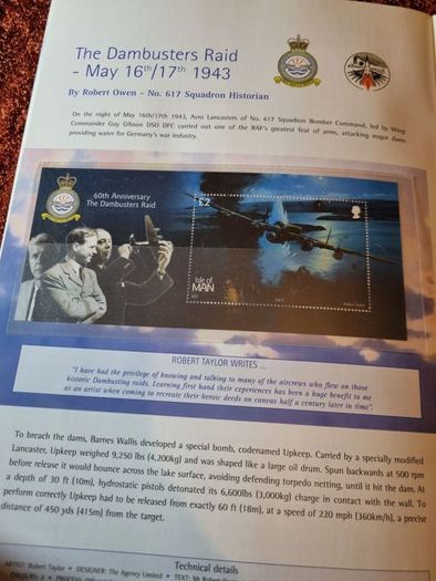 The History of Powered Flight stamp book