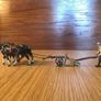 Britain's farmer general purpose plough and farmer Lead 6F toy 1/32 boxed  (Lot 1) Image 2