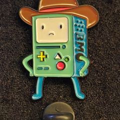 BMO , pin back badge.