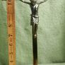 Vintage 13" Brass Crucifix Image 7