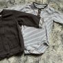 Grey baby boy jacket and matching bodysuit 6-9m Image 4