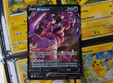 Drapion V ! Ultra Rare ! from Lost Origin Set ! 2022 ! Pokemon Card !