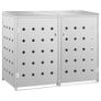 Double Wheelie Bin Shed 240 L Stainless Steel Image 4