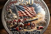Coin for the 250th Anniversary of the United States Independence (1776-2026), new.