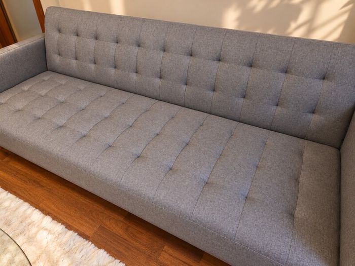 3-Seater Fabric Sofa Grey