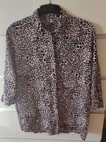 ASOS oversized animal print top / blouse