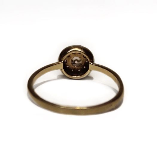 9ct Yellow Gold Halo Ring