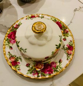 Royal Albert bone china butter dish